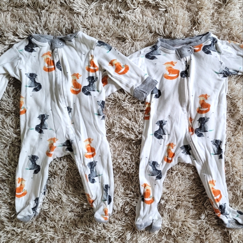 Twin Boys Sleepers Burts Bees